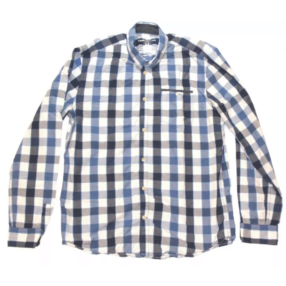 Tom Tailor Button Front Shirt Size Medium